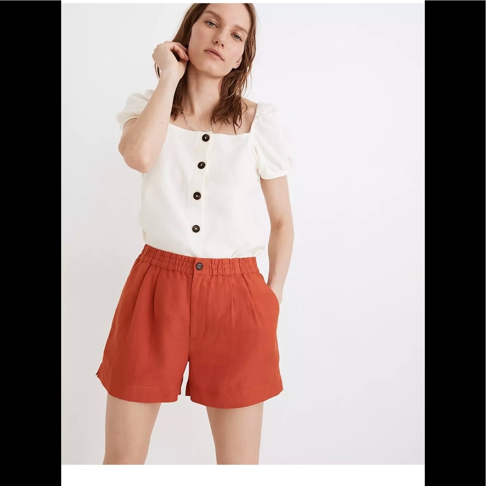 NWT Madewell Linen Blend Track shorts